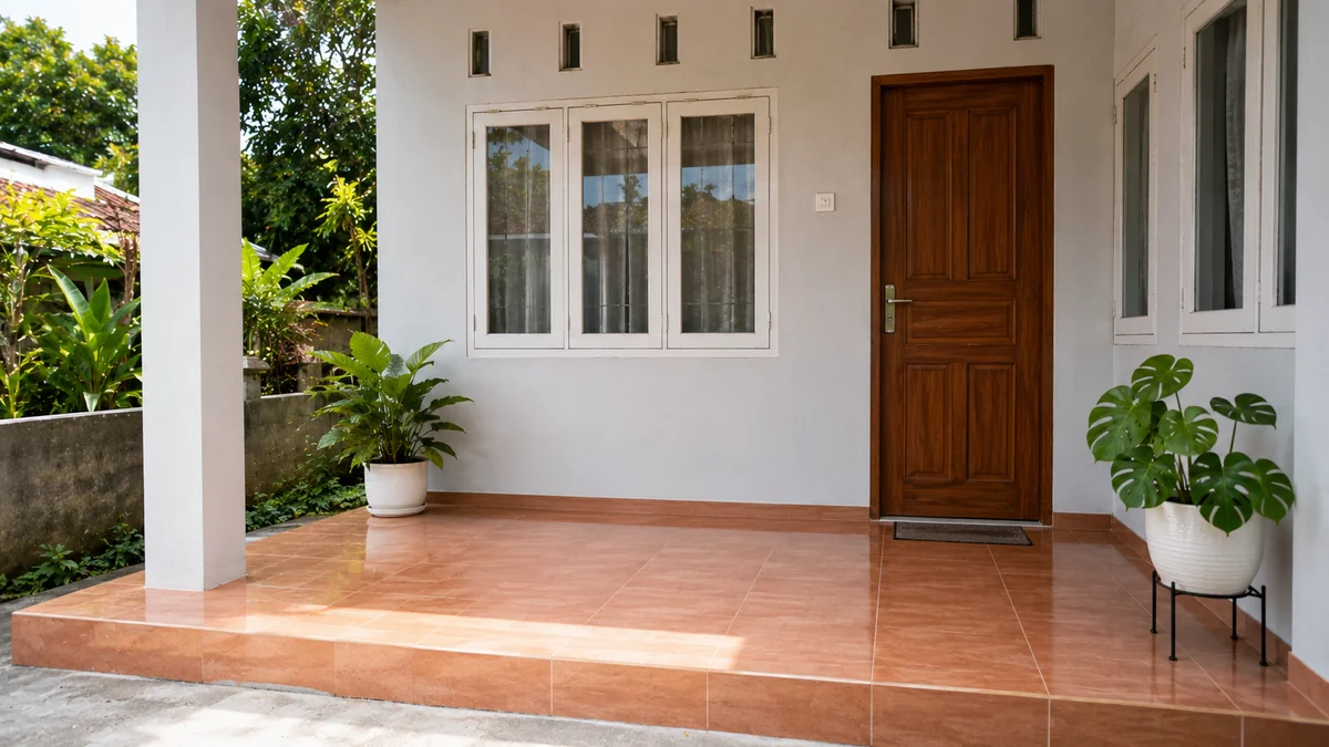 1. Kosongkan teras dari barang yang nggak perlu
