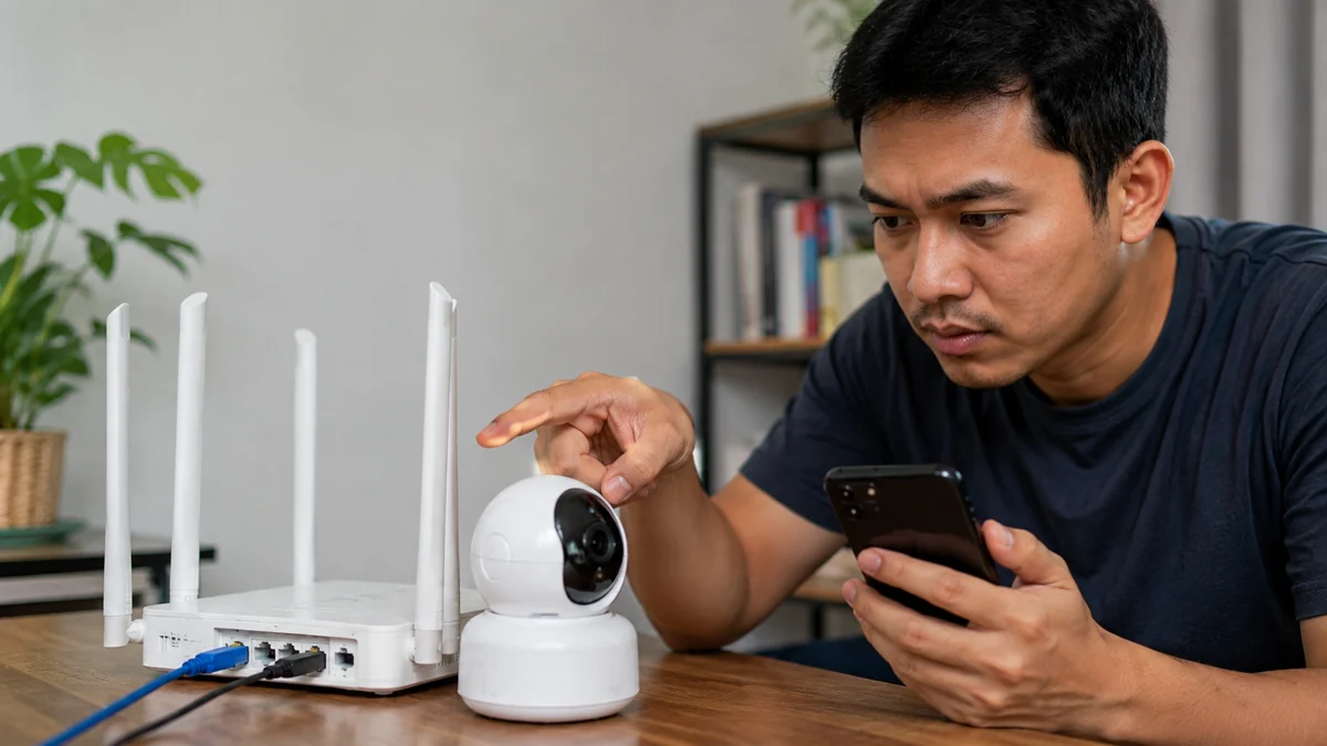 2. Cek apakah kamera membutuhkan 2,4 GHz