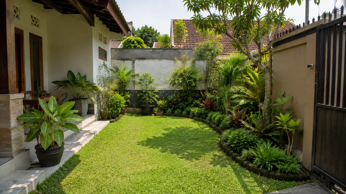 4. Manfaatkan Sudut Halaman