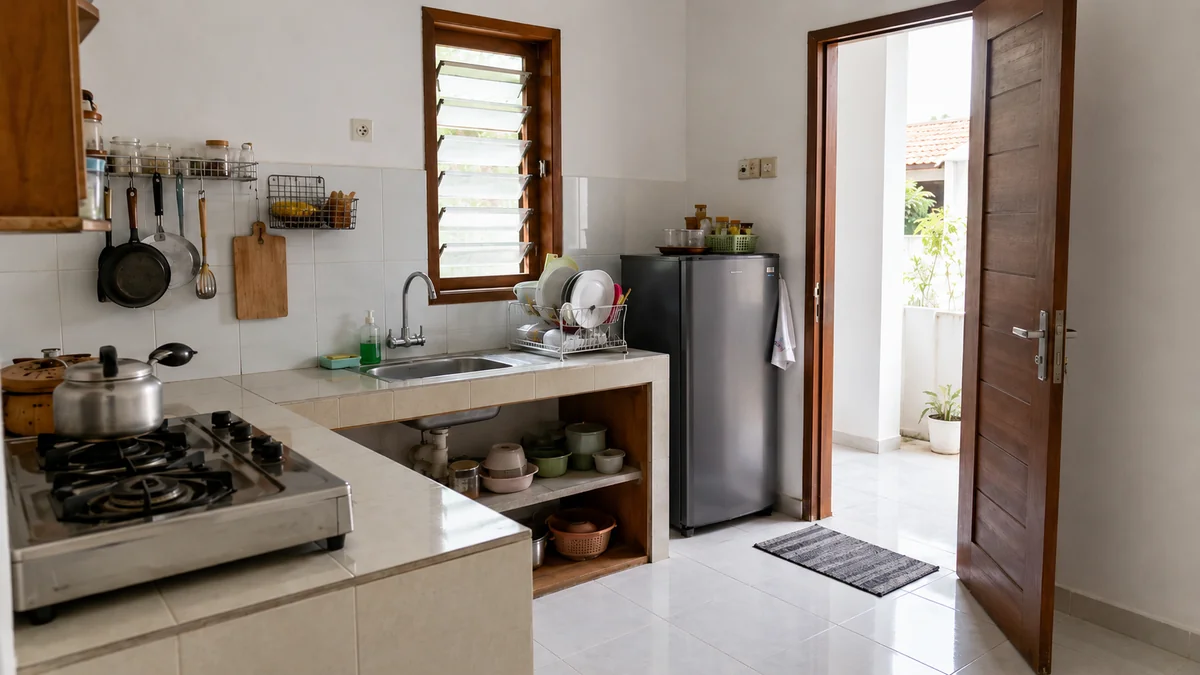 1. Mulai dari Bagian Dapur yang Tidak Mudah Dipindahkan