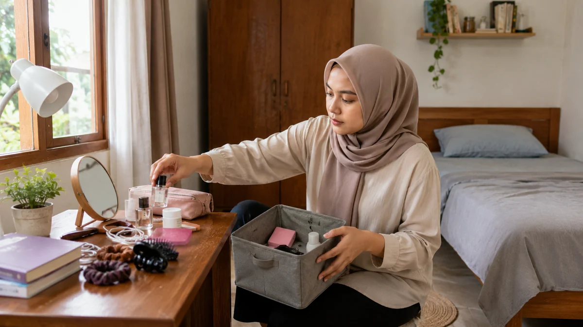 Perhatikan di mana debu paling cepat terlihat