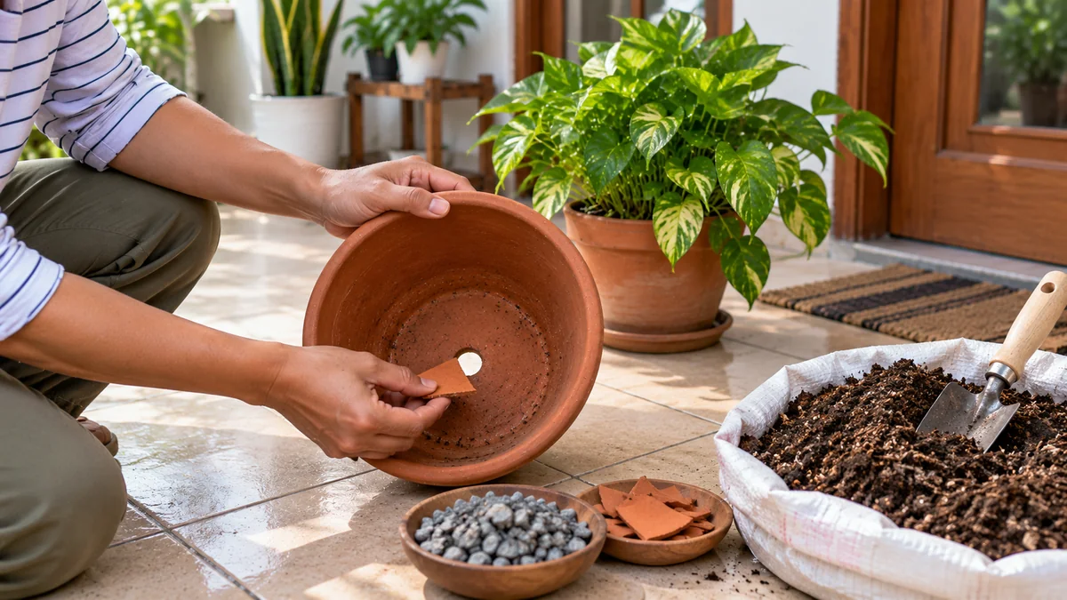 Apakah Kerikil di Dasar Pot Benar-Benar Diperlukan?
