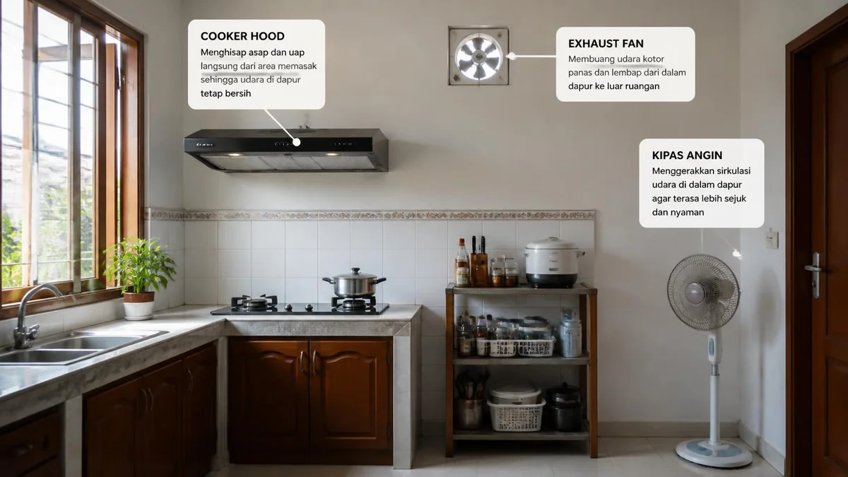 Exhaust Fan, Kipas Angin, atau Cooker Hood?
