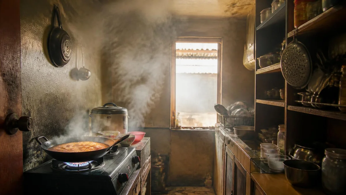 Mengapa Dapur Kecil Cepat Panas dan Bau?
