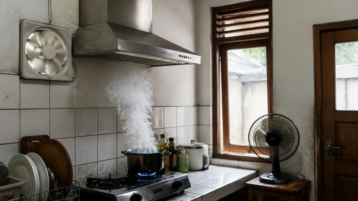 Pilih Kipas Angin, Exhaust Fan, atau Cooker Hood