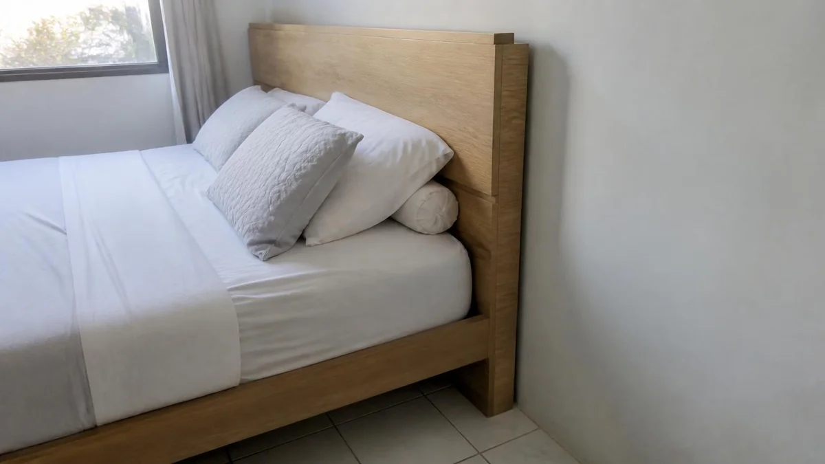 Ranjang dengan headboard