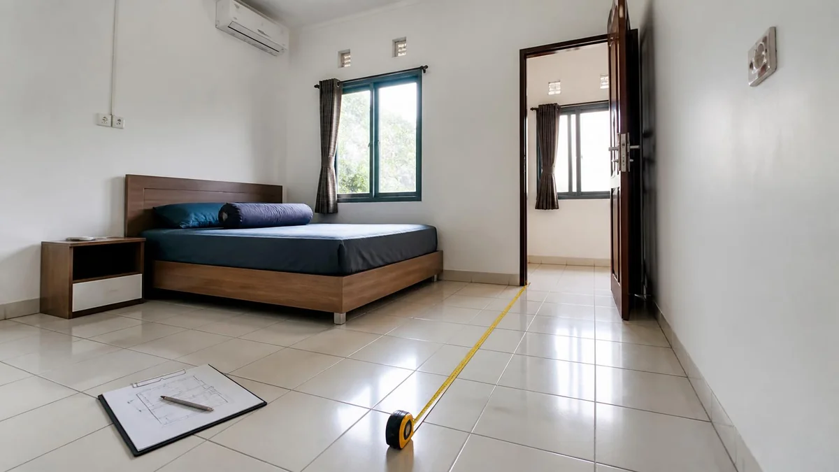 Ukur Kamar secara Aktual, Bukan Hanya Panjang dan Lebarnya