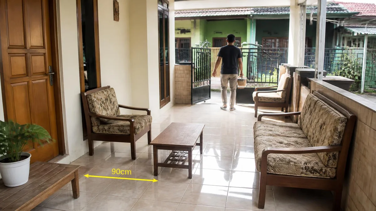 Uji tata letak sebelum membeli atau memasang permanen