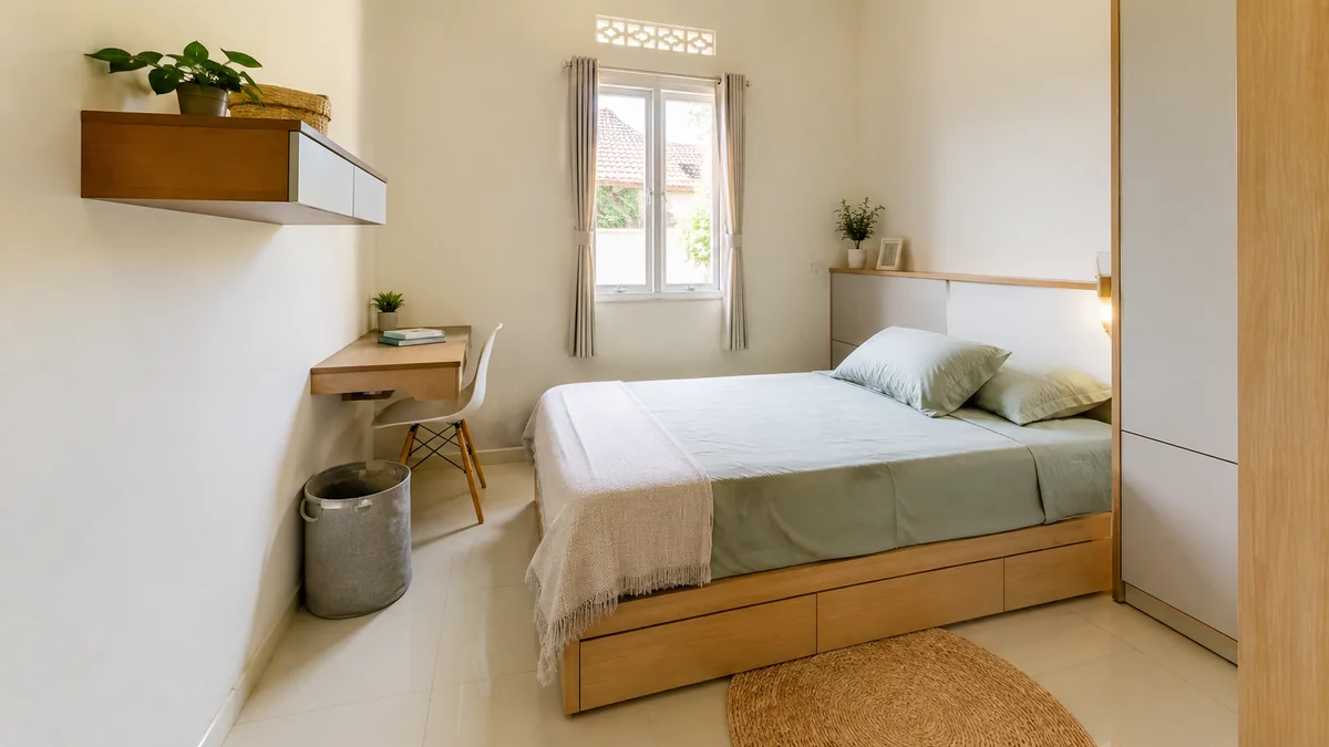 Cara Menata Kamar Tidur Kecil agar Terasa Lebih Lega
