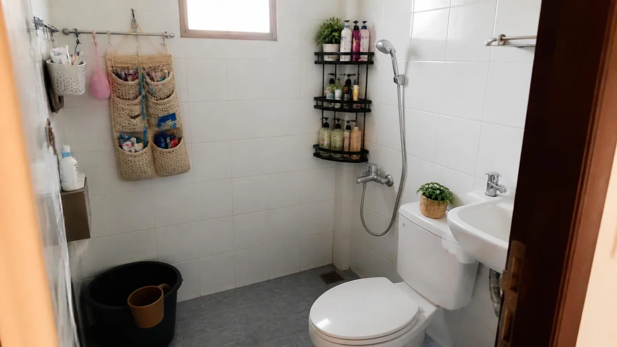 Cara Menata Perlengkapan Mandi di Kamar Mandi Kecil agar Tidak Menumpuk
