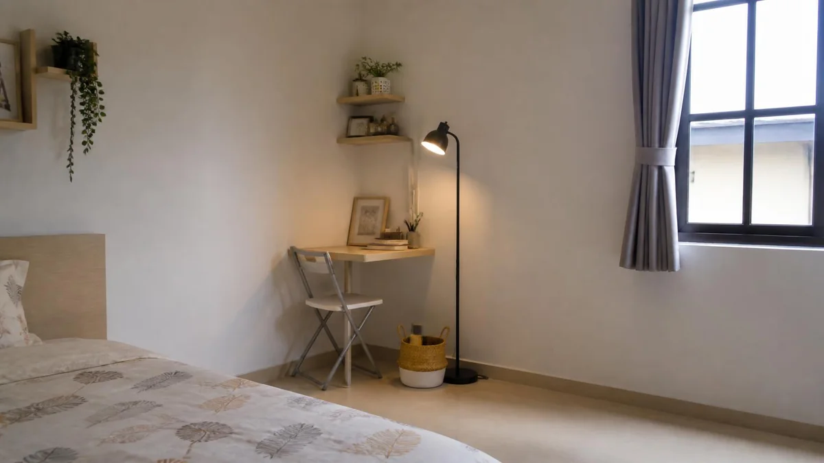 Cara Menata Sudut Kosong Kamar Tidur agar Berfungsi Tanpa Terlihat Penuh