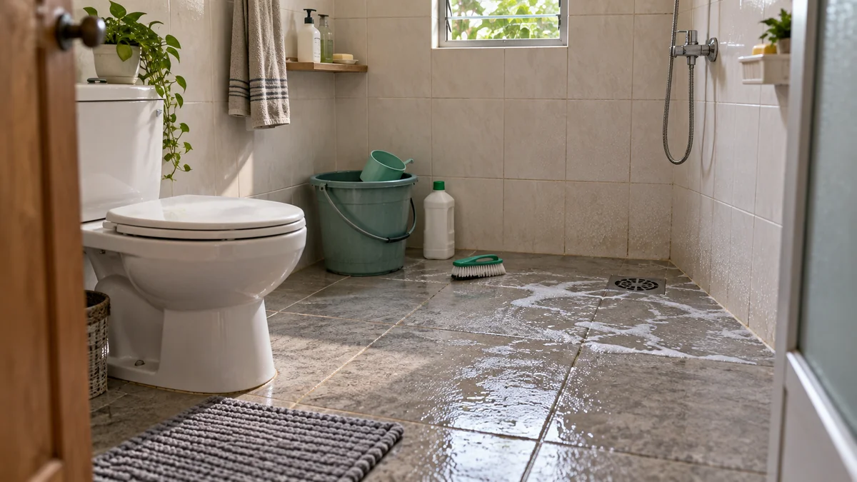 Cara Mengatasi Lantai Kamar Mandi Licin agar Lebih Aman Dipakai