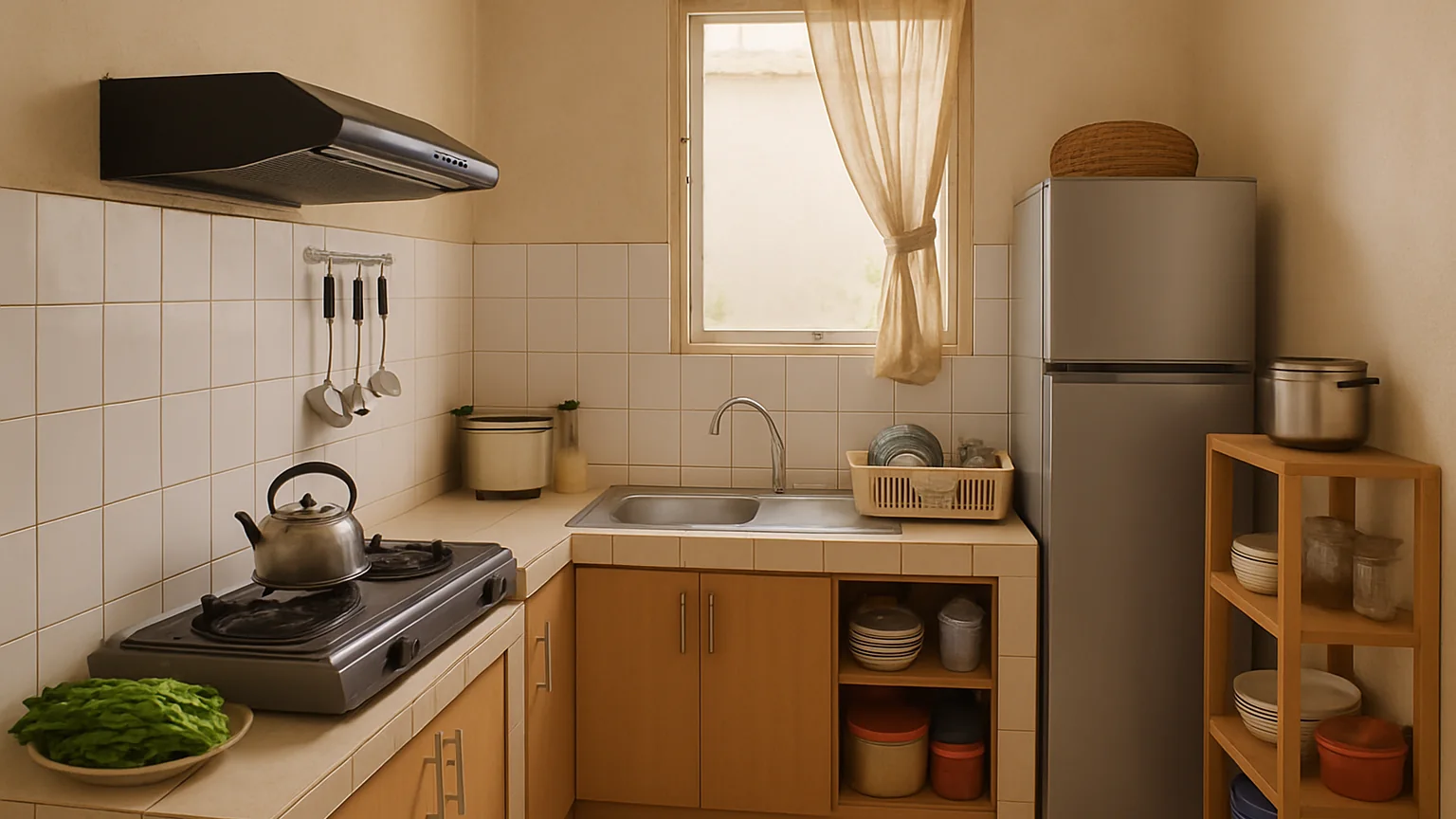 Dapur 2x3 Meter: Cara Membagi Area Masak, Cuci, dan Penyimpanan