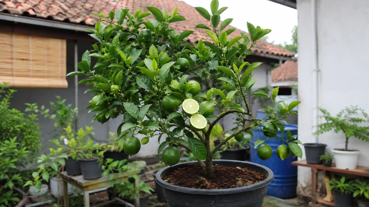 Jeruk Nipis dalam Pot Bisa Cepat Berbuah, Ini yang Sering Terlewat