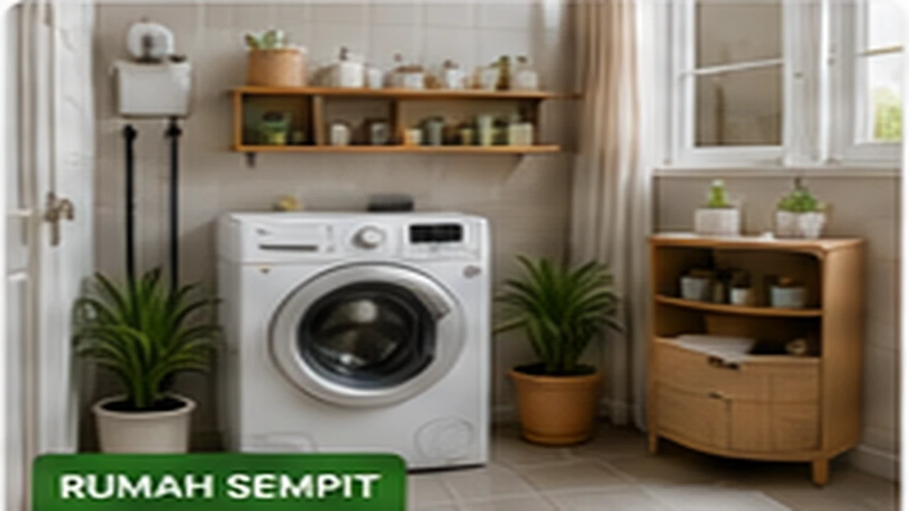 Cara Menata Area Mesin Cuci di Rumah Sempit Biar Tetap Rapi