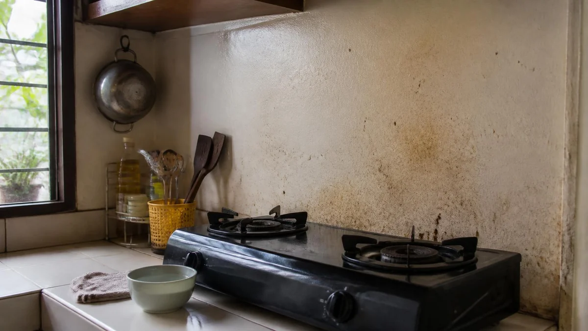 Noda Minyak di Dinding Dapur Susah Hilang? Bersihkan Tanpa Bikin Permukaan Rusak