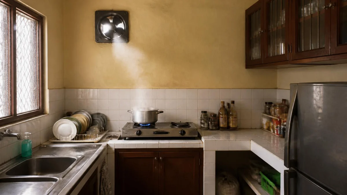 Ventilasi Dapur Kecil: Cara Mengurangi Panas dan Bau Masakan